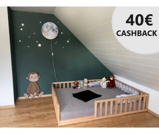 Skladom - detská posteľ 160x80 farba orech